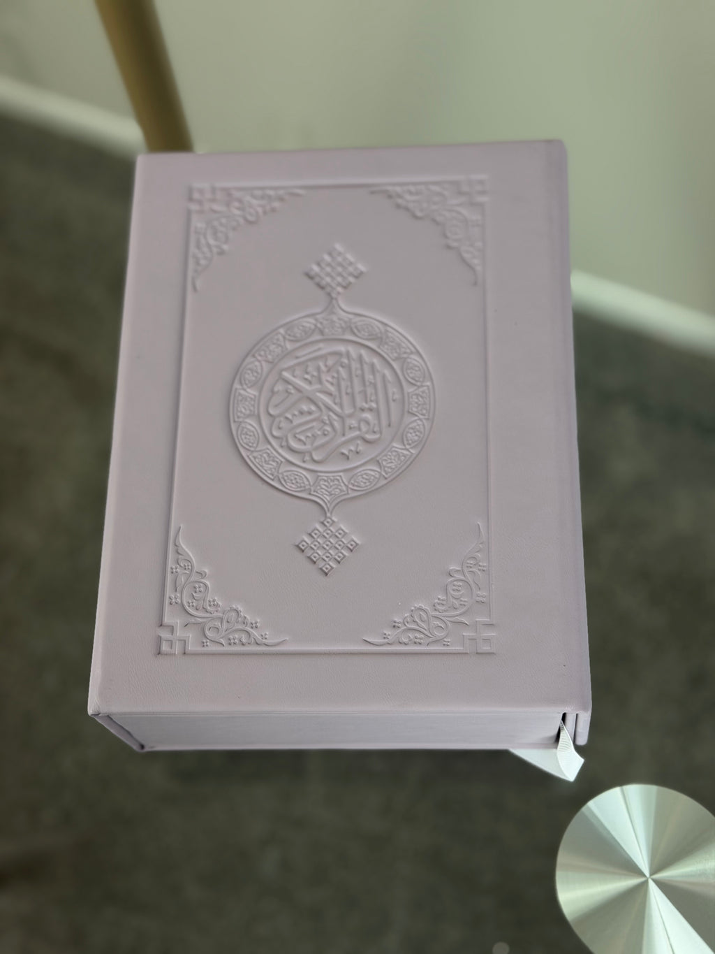 Purple Quran in Luxury Case