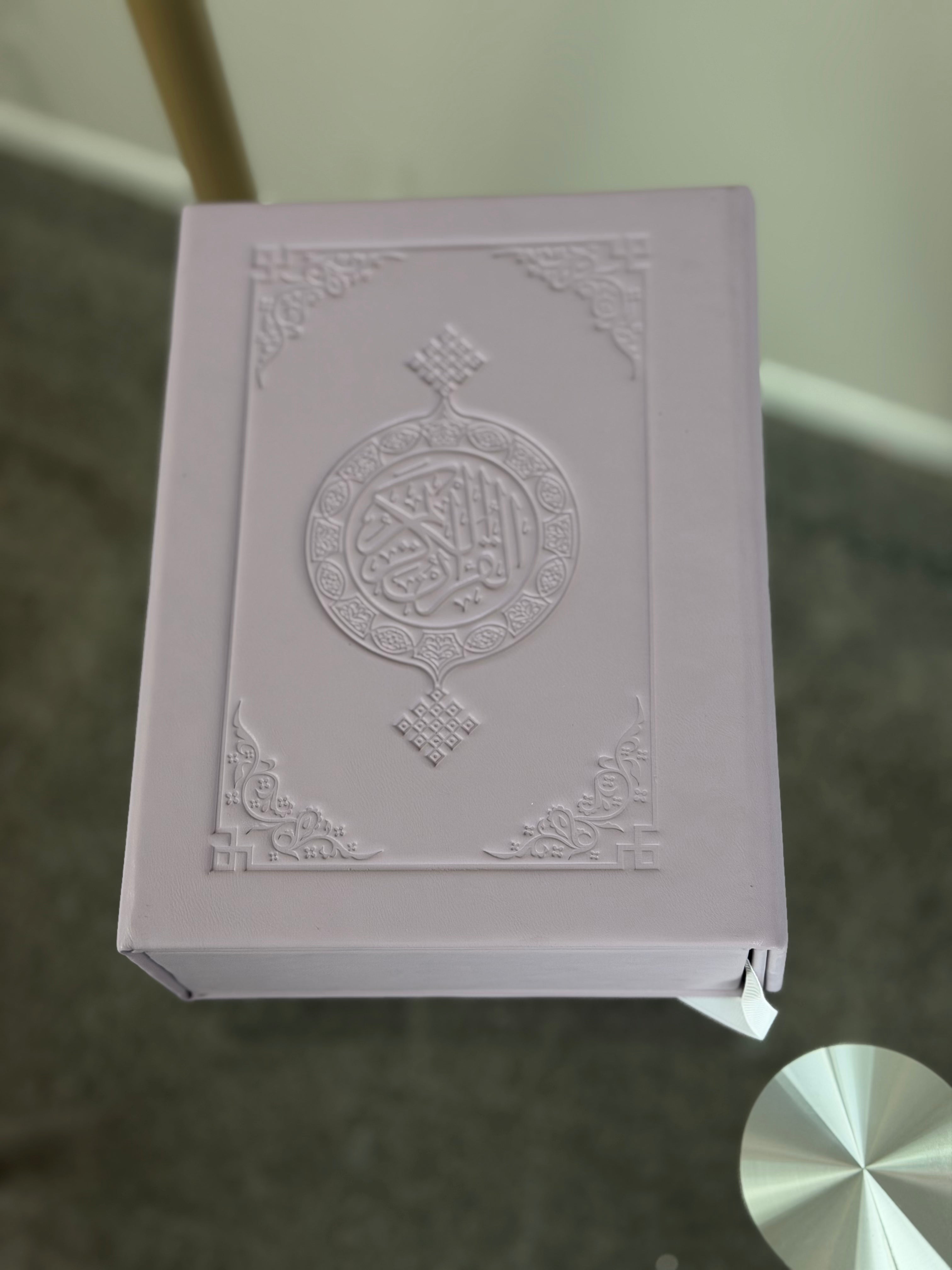 Purple Quran in Luxury Case
