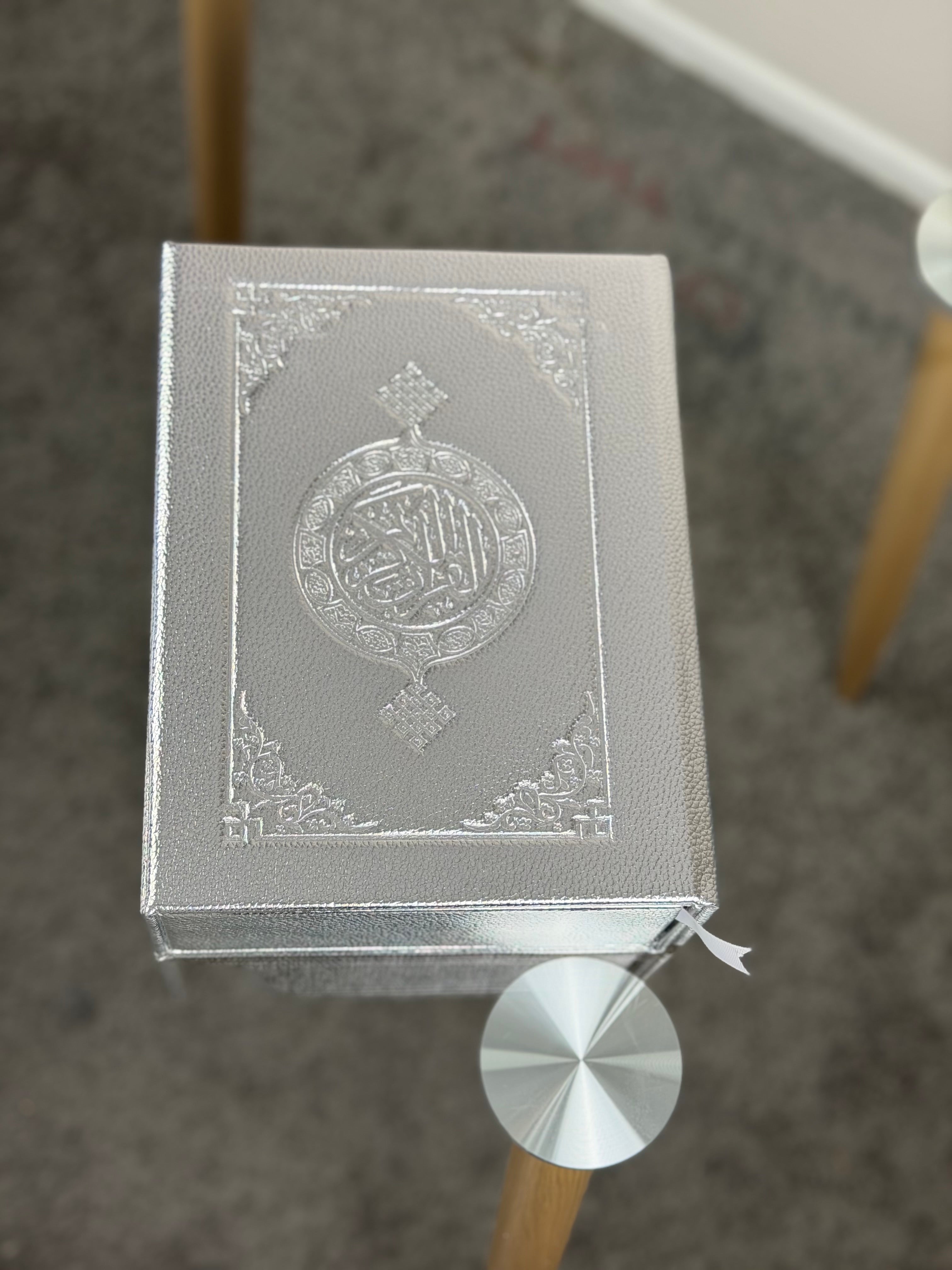 Silver Quran in Luxury Case – Radiance, Purity & Timeless Elegance
