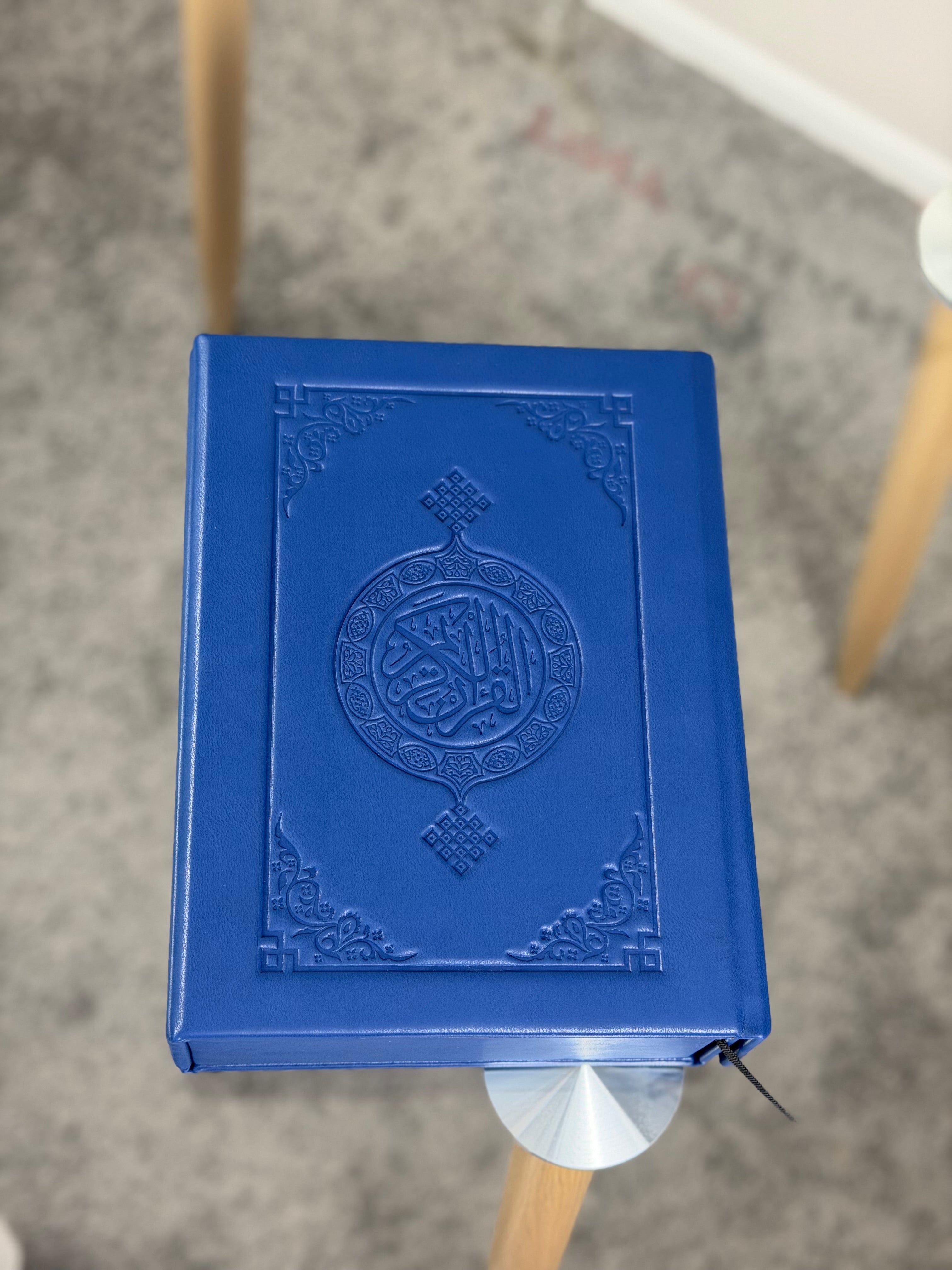 Blue Quran in Luxury Case – Noble Color, Sacred Words