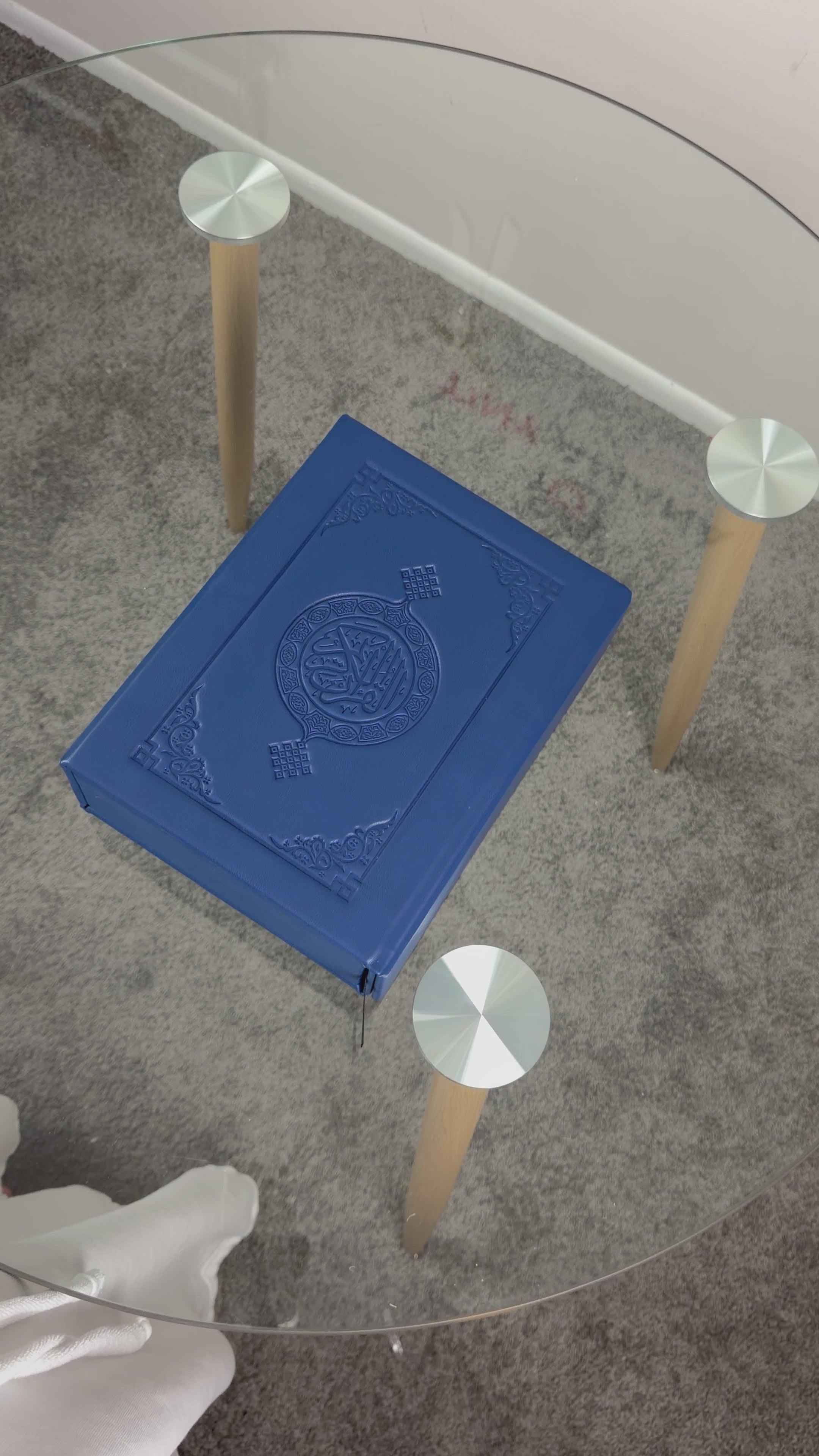 Blue Quran in Luxury Case – Noble Color, Sacred Words